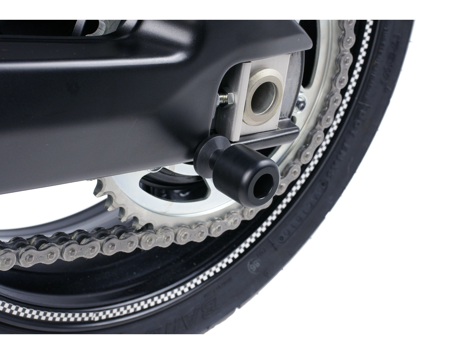 Puig Protective Spool Sliders In Black for Aprilia Tuono V4 1100 RR (15-20)