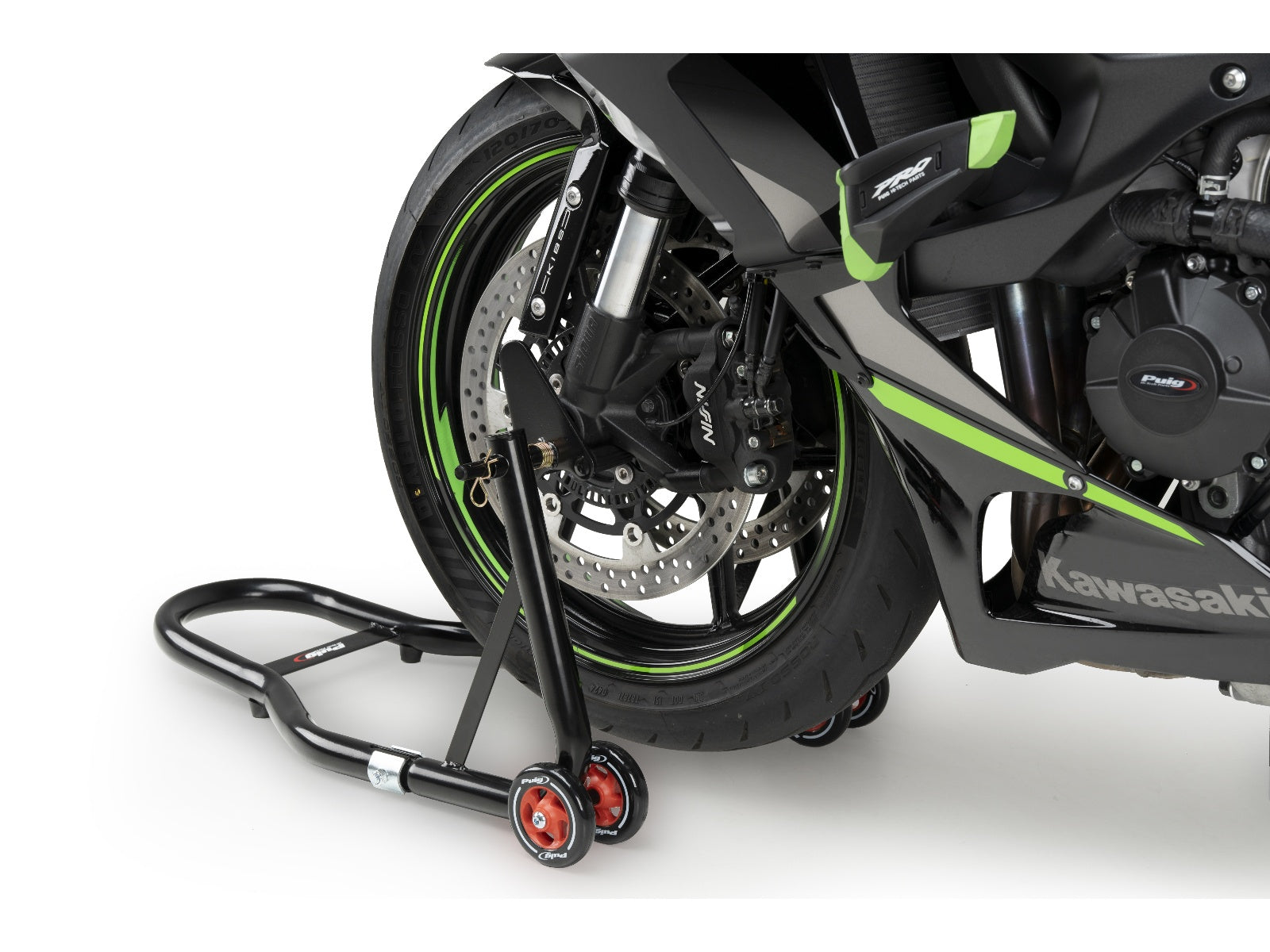Puig Front Paddock Stand In Black for KTM 790 Adventure (19-25)