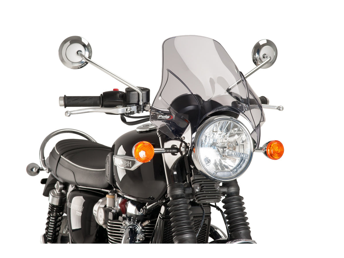 Puig Plus Screen In Light Smoke for Triumph Bonneville T120 (16-25) Main image