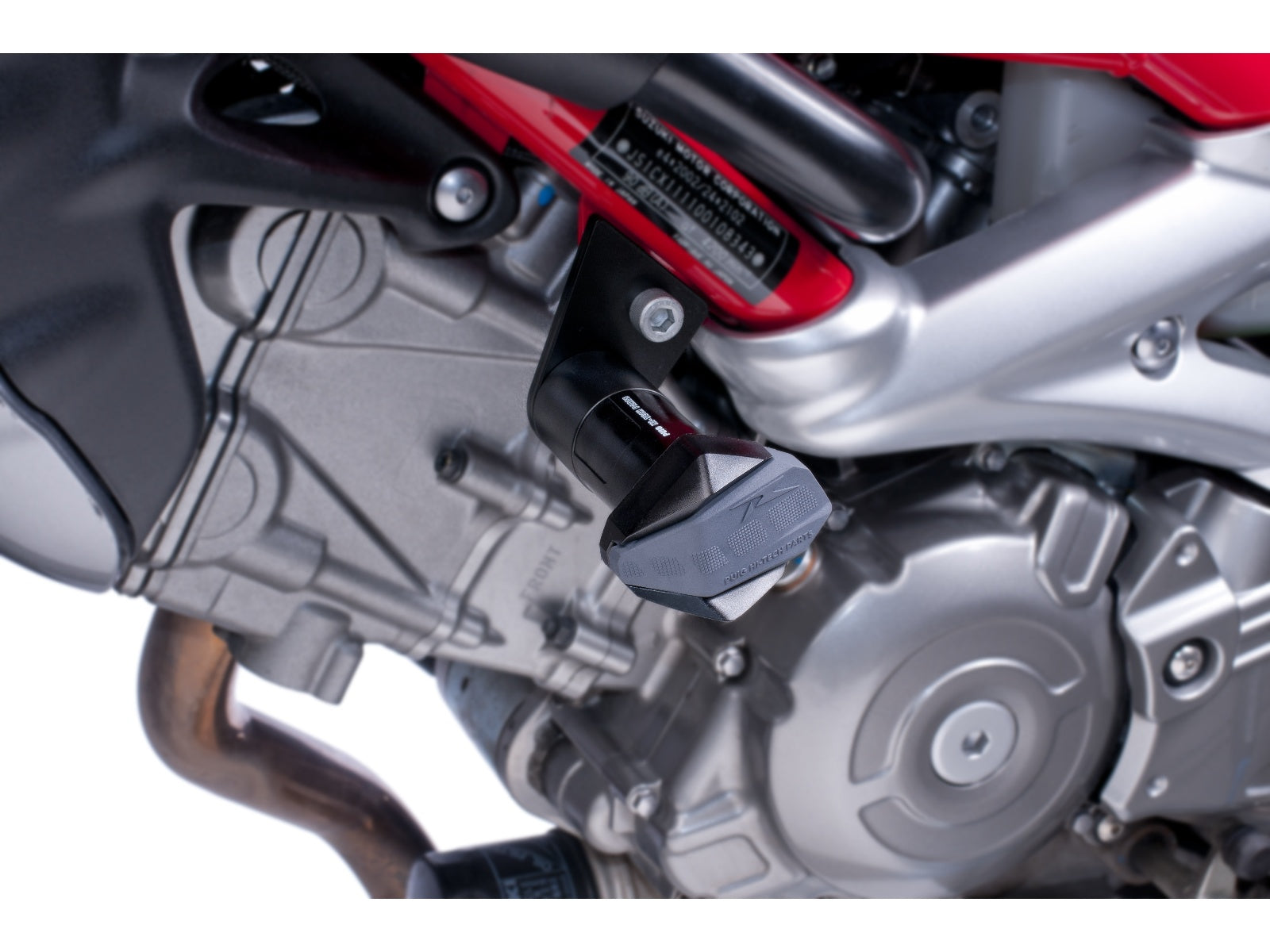 Puig R19 Frame Sliders In Black for Suzuki Gladius SFV 650 (09-15)
