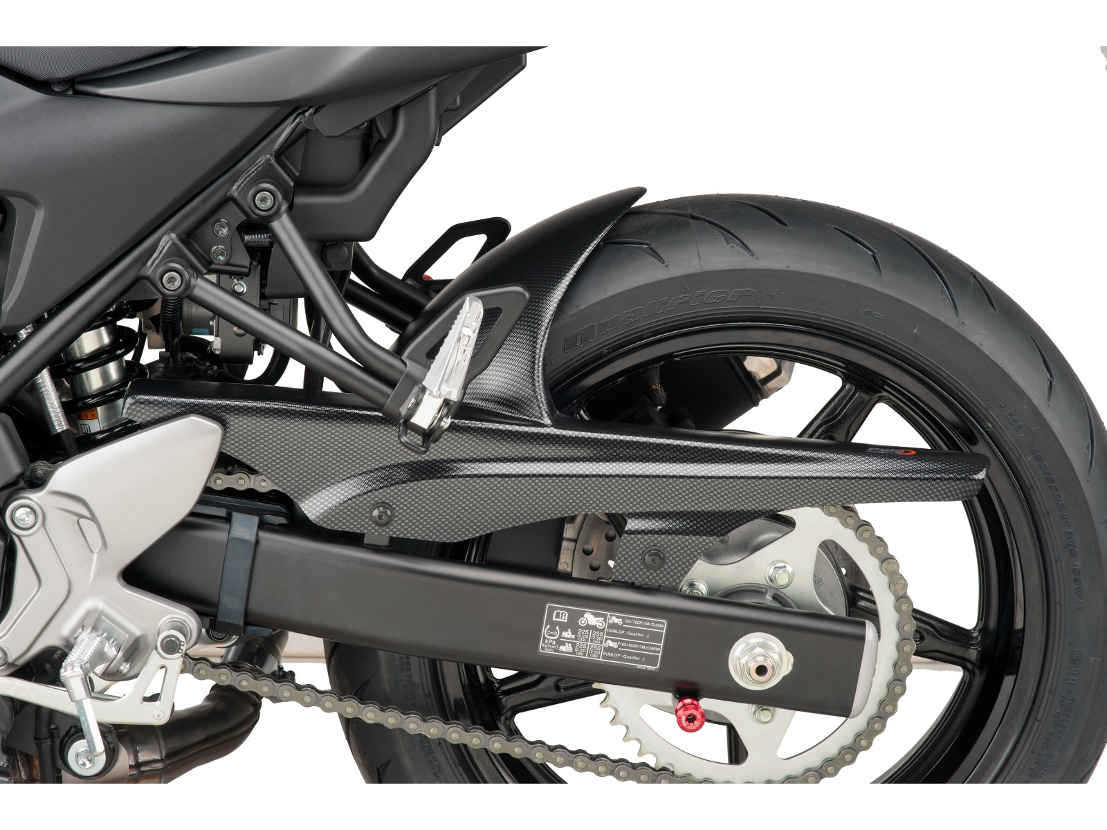 Puig Hugger In Matt Black for Suzuki SV 650 (16-25)