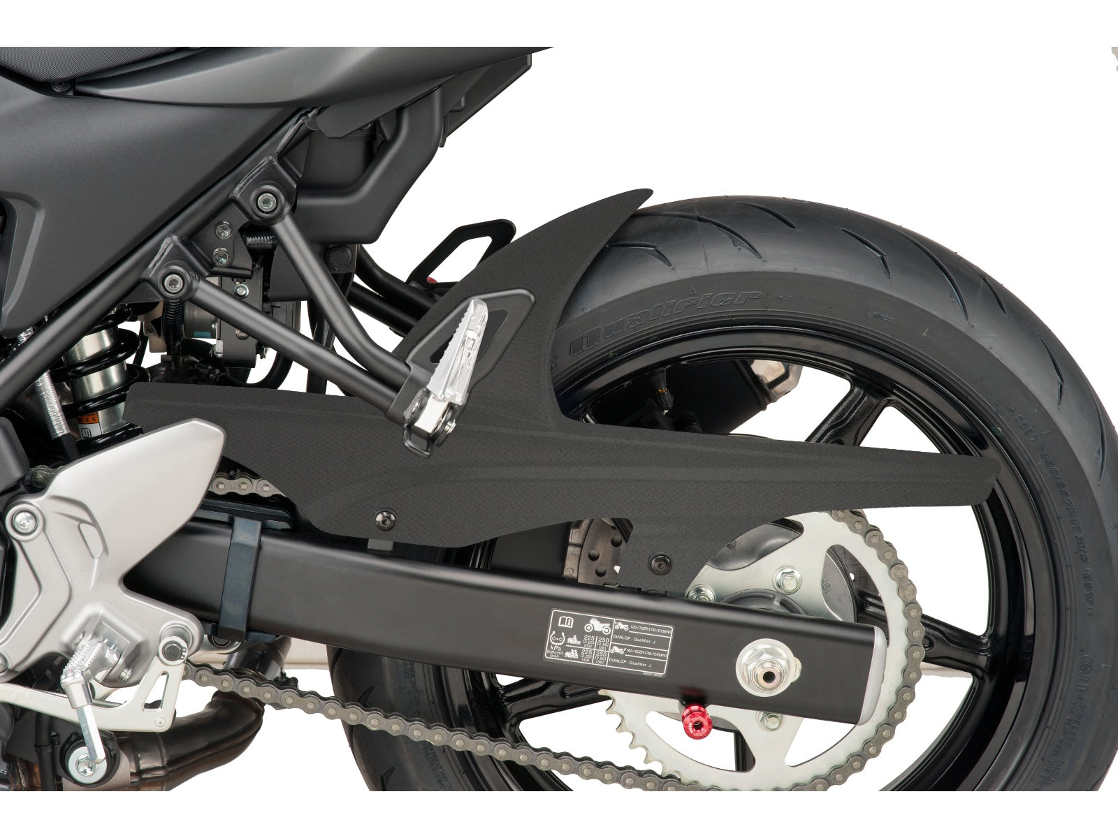 Puig Hugger In Matt Black for Suzuki SV 650 (16-25)