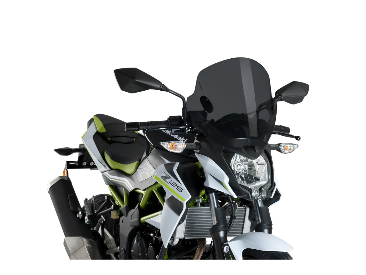 Puig Trend Screen In Light Smoke for Kawasaki Z125 (19-24)