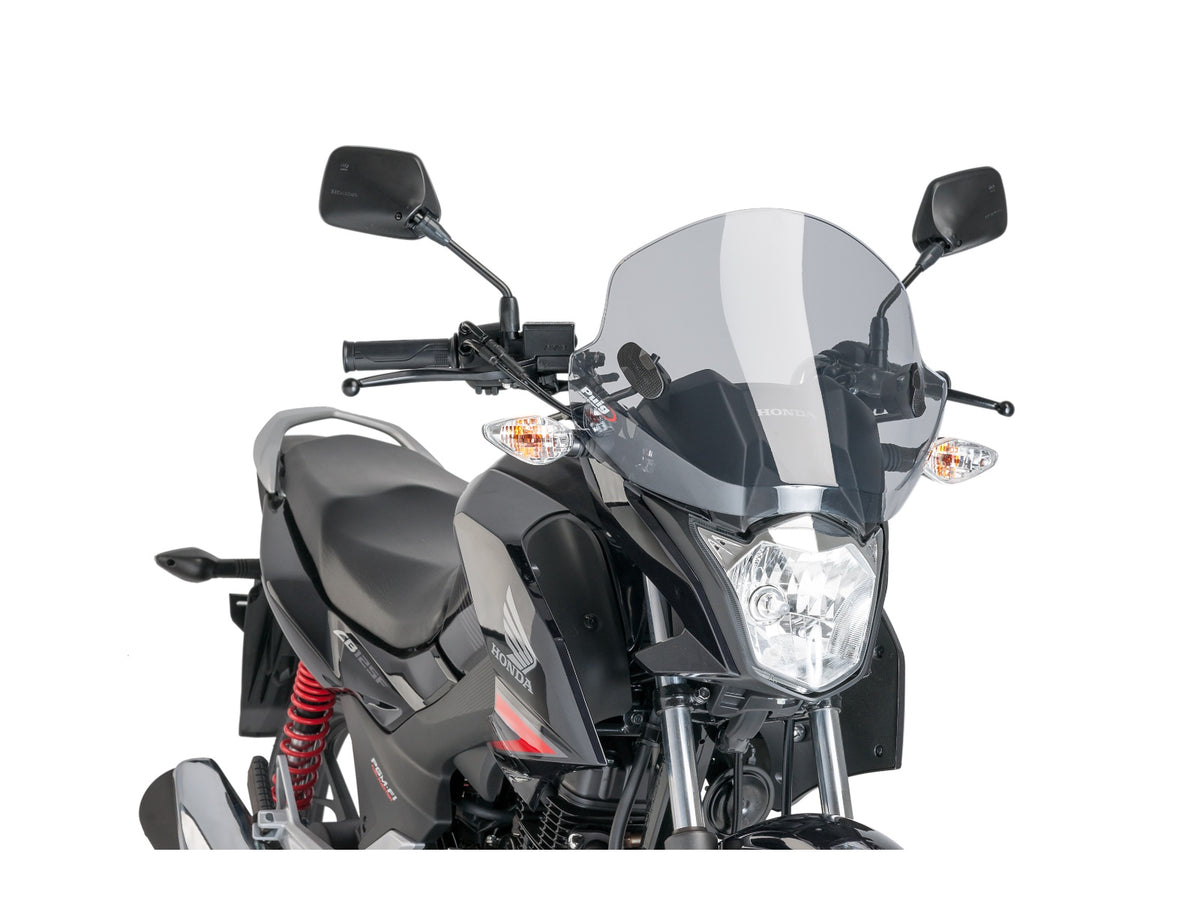 Puig Trend Screen In Light Smoke for Honda CB125 F (15-25) Main image