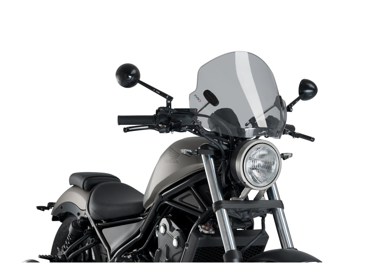 Puig Trend Screen In Light Smoke for Honda CMX500 Rebel SE (20-25) Main image