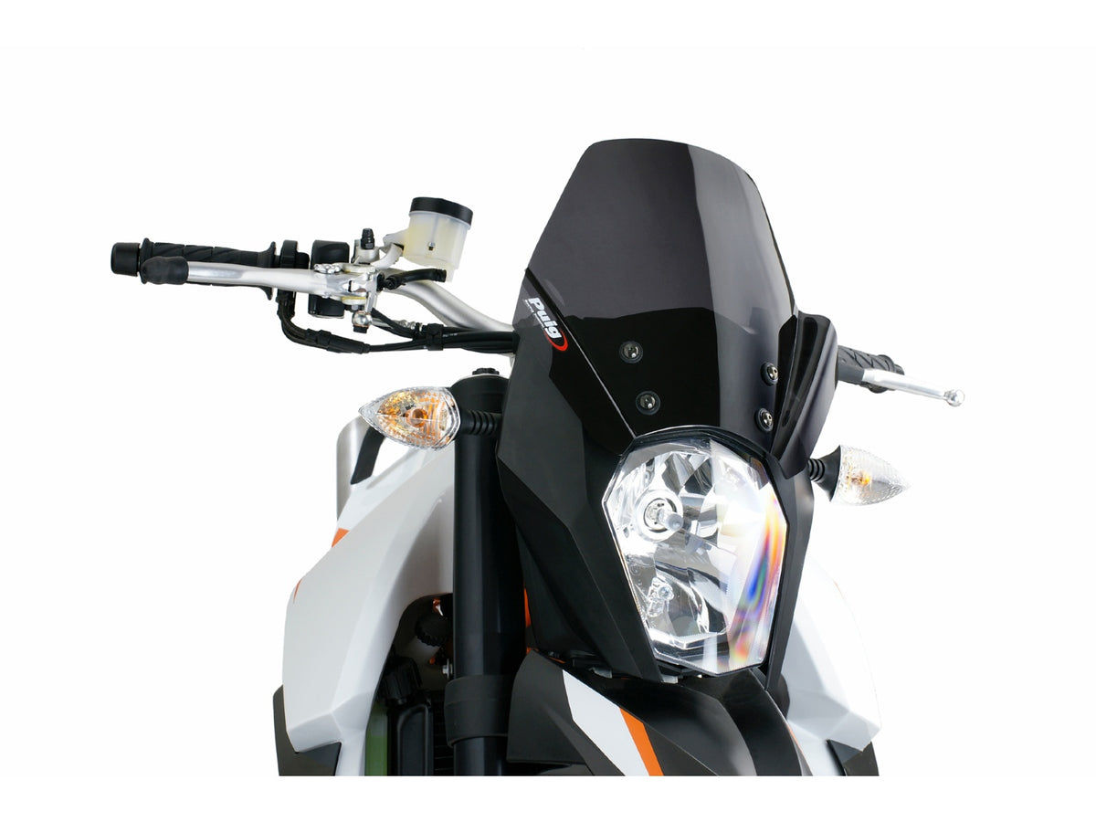 Puig New Generation Sport Screen In Dark Smoke for KTM 990 Supermoto R (11-13) Main image