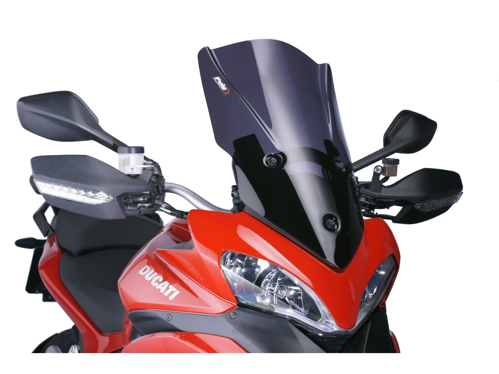 Puig Touring Plus Screen In Clear for Ducati Multistrada 1200 (10-12)