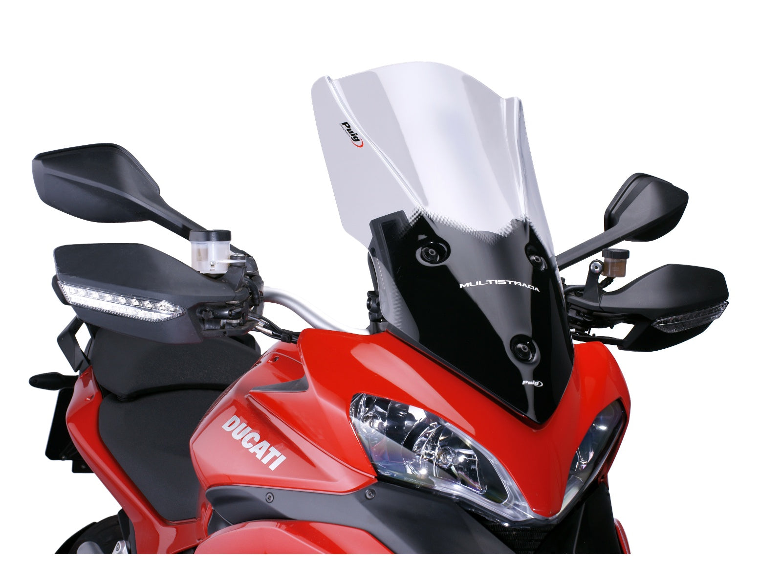 Puig Touring Plus Screen In Clear for Ducati Multistrada 1200 S (10-12)