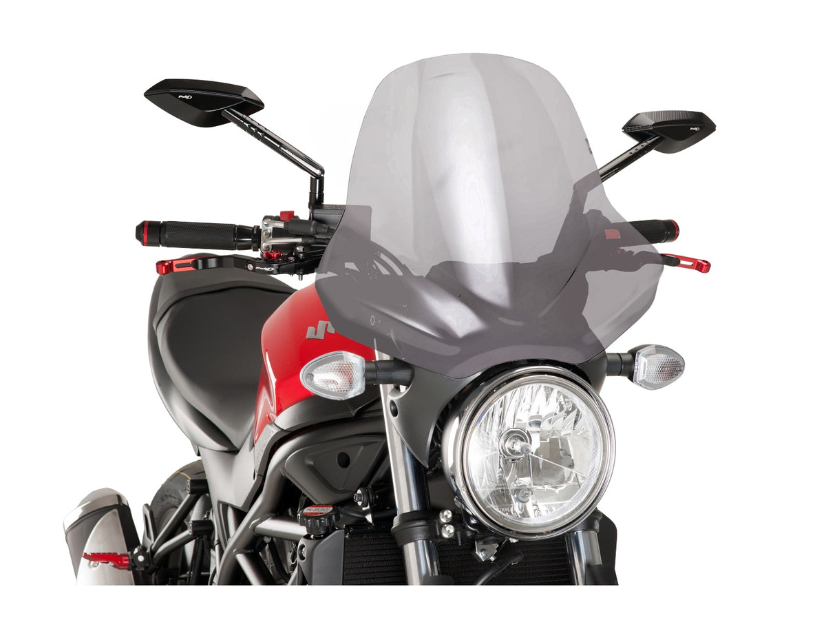 Puig Touring II Screen In Clear for Suzuki SV 650 (16-25)
