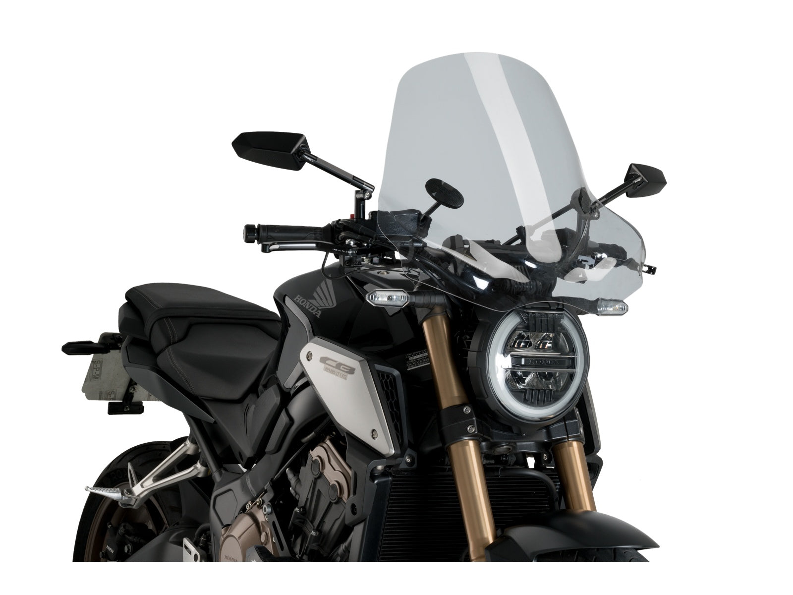 Puig Touring II Screen In Clear for Honda CB650 R Neo Sports Cafe (19-20)