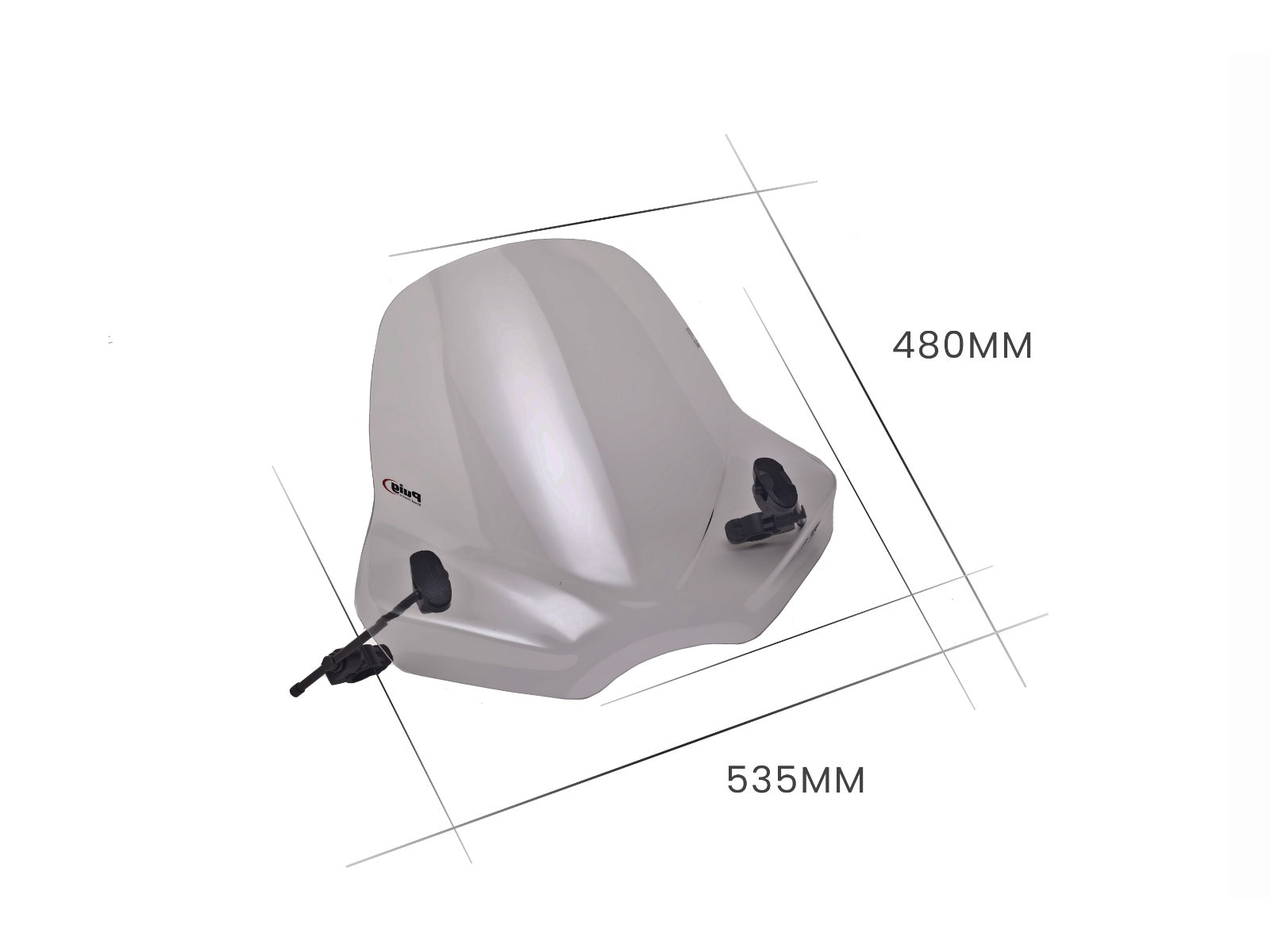 Puig Touring II Screen In Clear for Triumph Trident 660 (25)