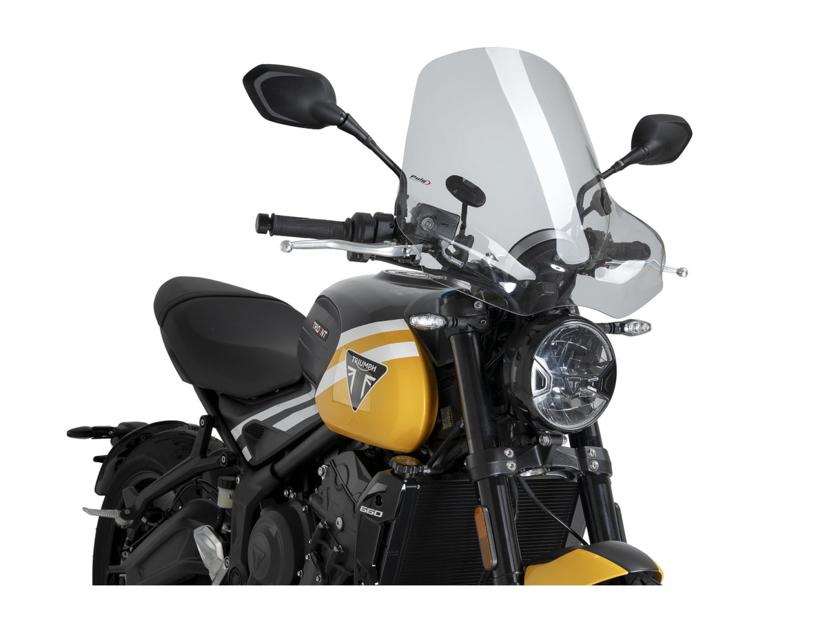 Puig Touring II Screen In Clear for Triumph Trident 660 (25) Main image