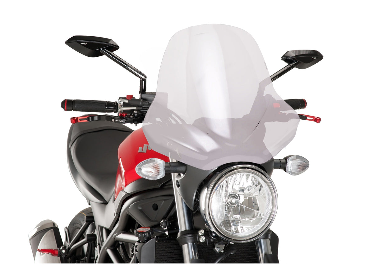 Puig Touring II Screen In Clear for Suzuki SV 650 (16-25) Main image