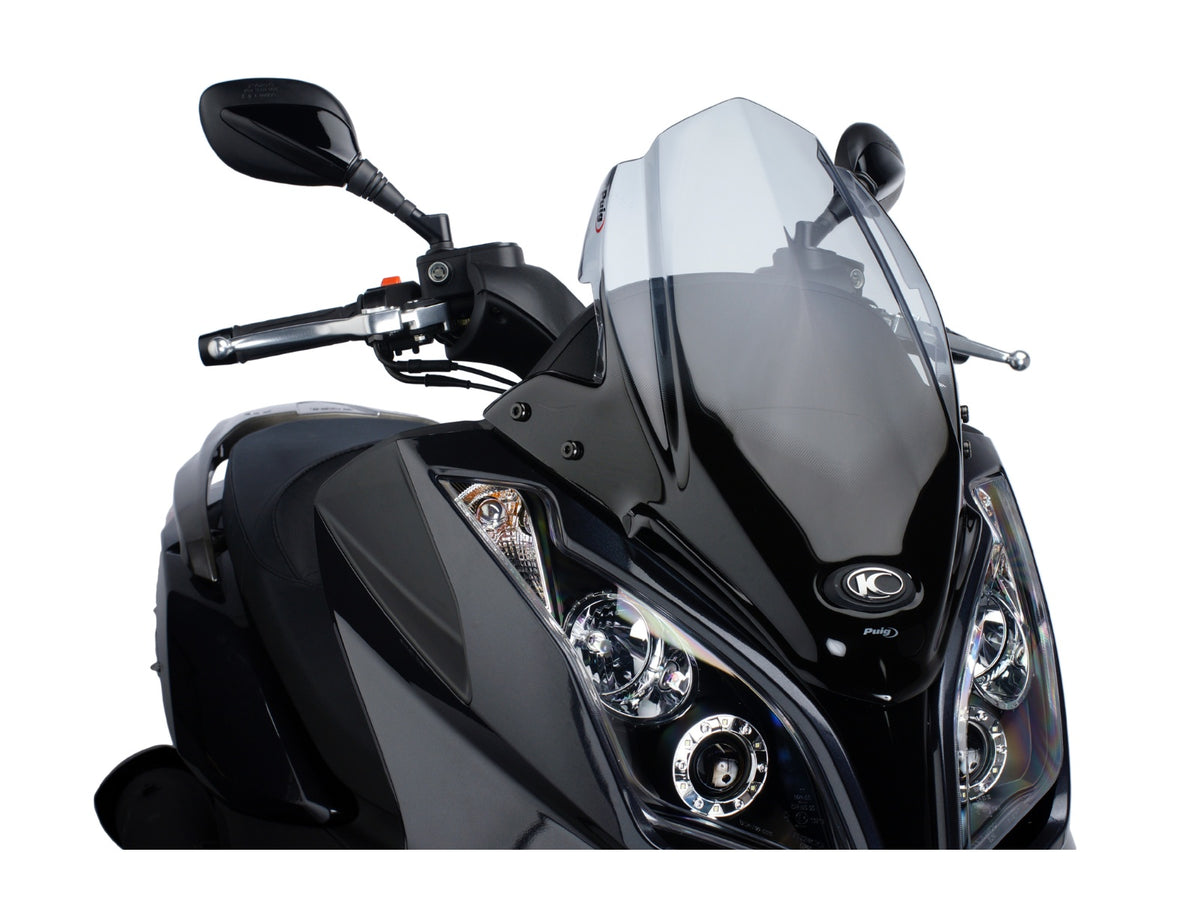 Puig V-Tech Line Sport Screen In Clear for Kymco Downtown 125i (09-16)
