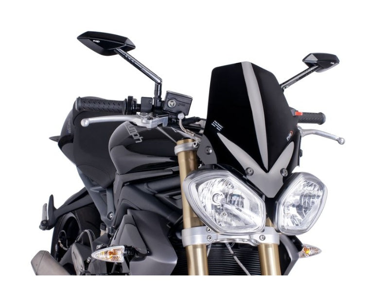 Puig New Generation Sport Screen In Clear for Triumph Street Triple 675 R (13-15)