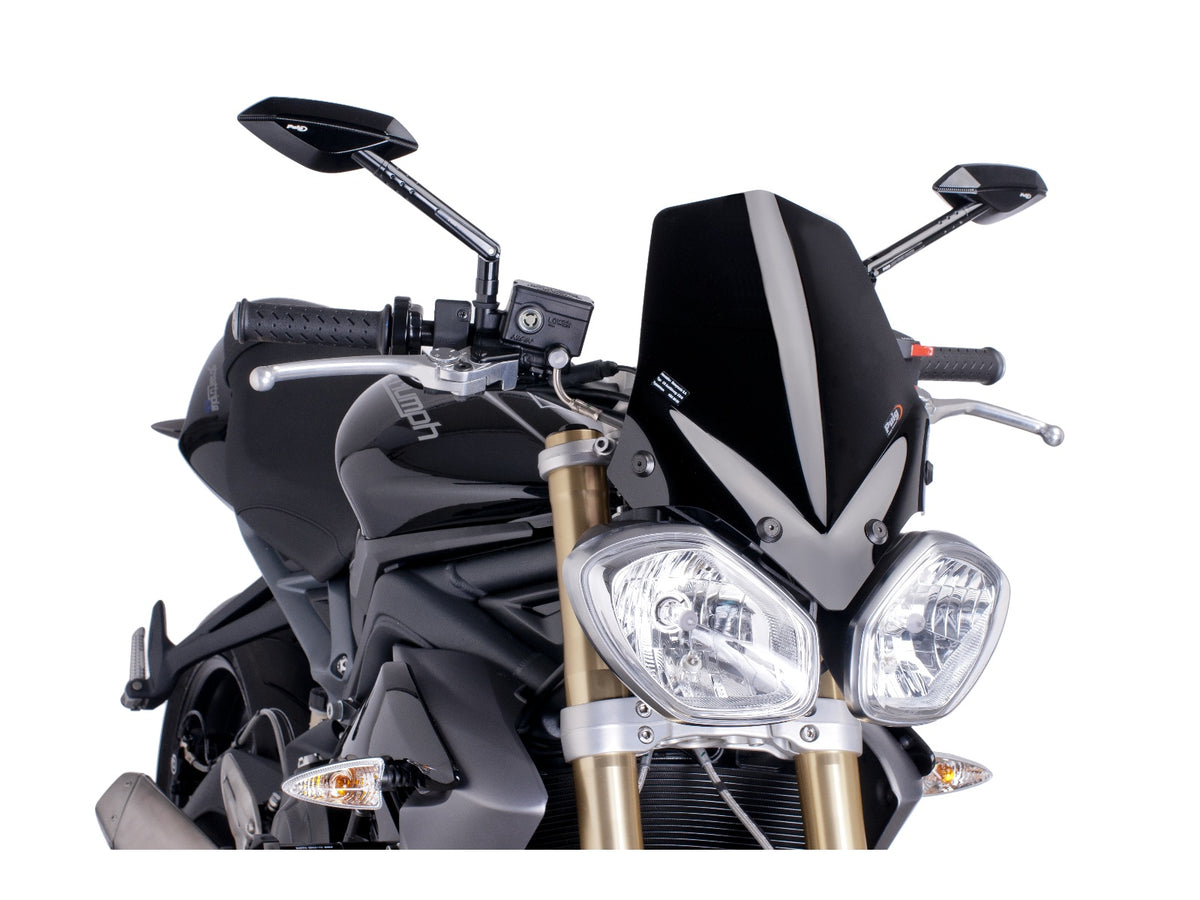 Puig New Generation Sport Screen In Clear for Triumph Street Triple 675 RX (15-16)