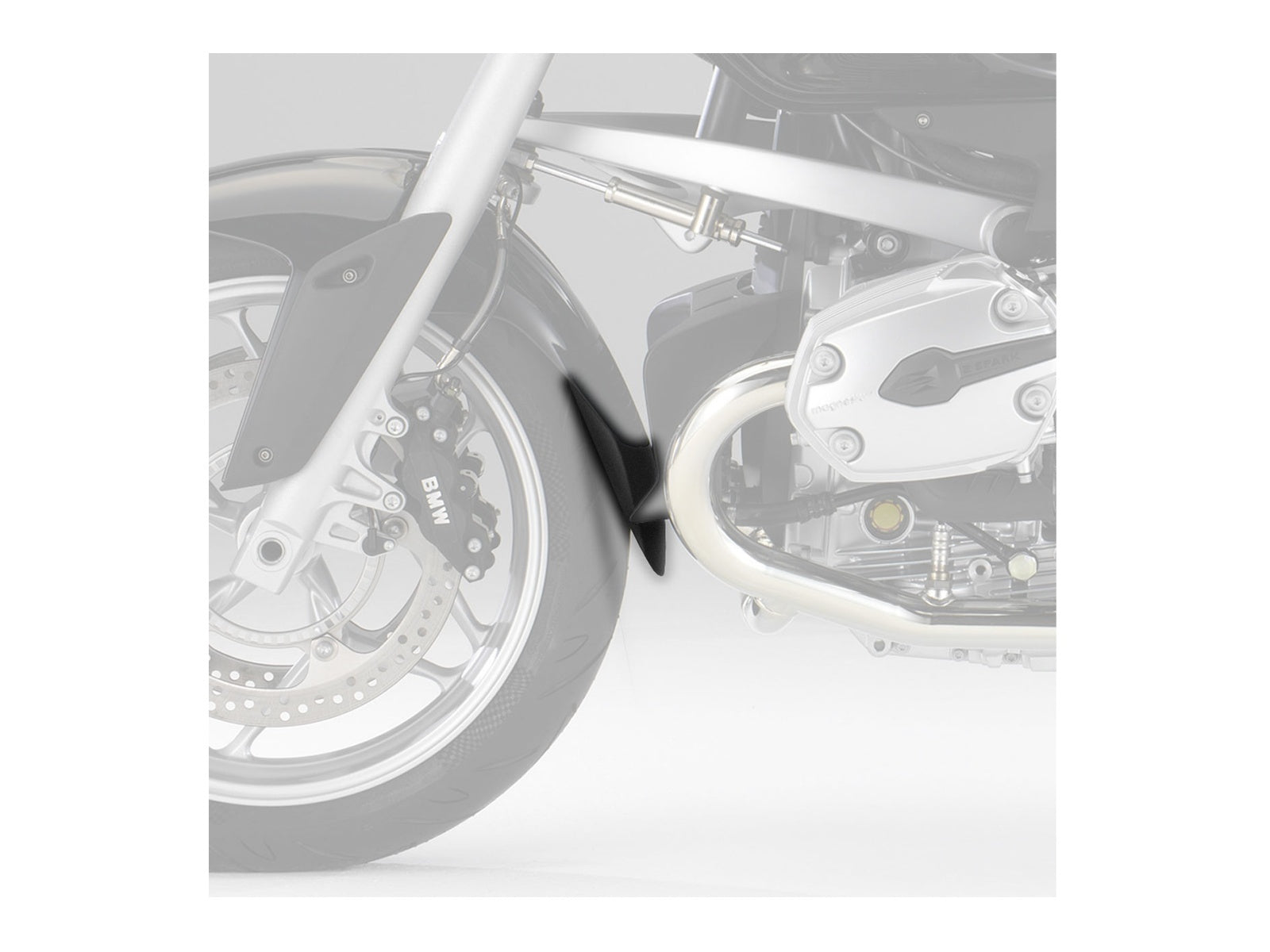 Puig Front Mudguard Extender In Black for BMW R1200 R (06-10)
