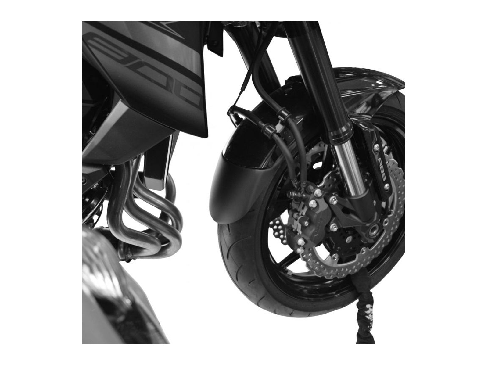 Puig Front Mudguard Extender In Black for Kawasaki Z1000 (07-09)