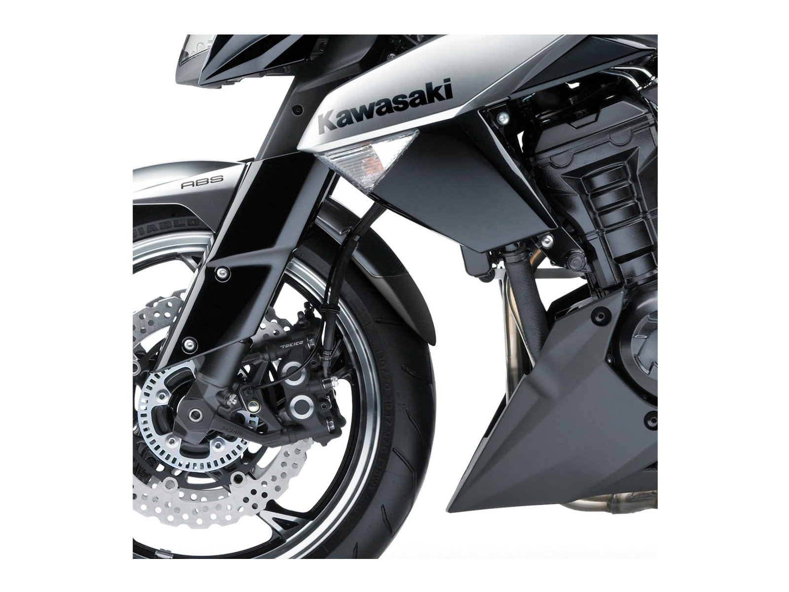 Puig Front Mudguard Extender In Black for Kawasaki Z1000 (10-14)