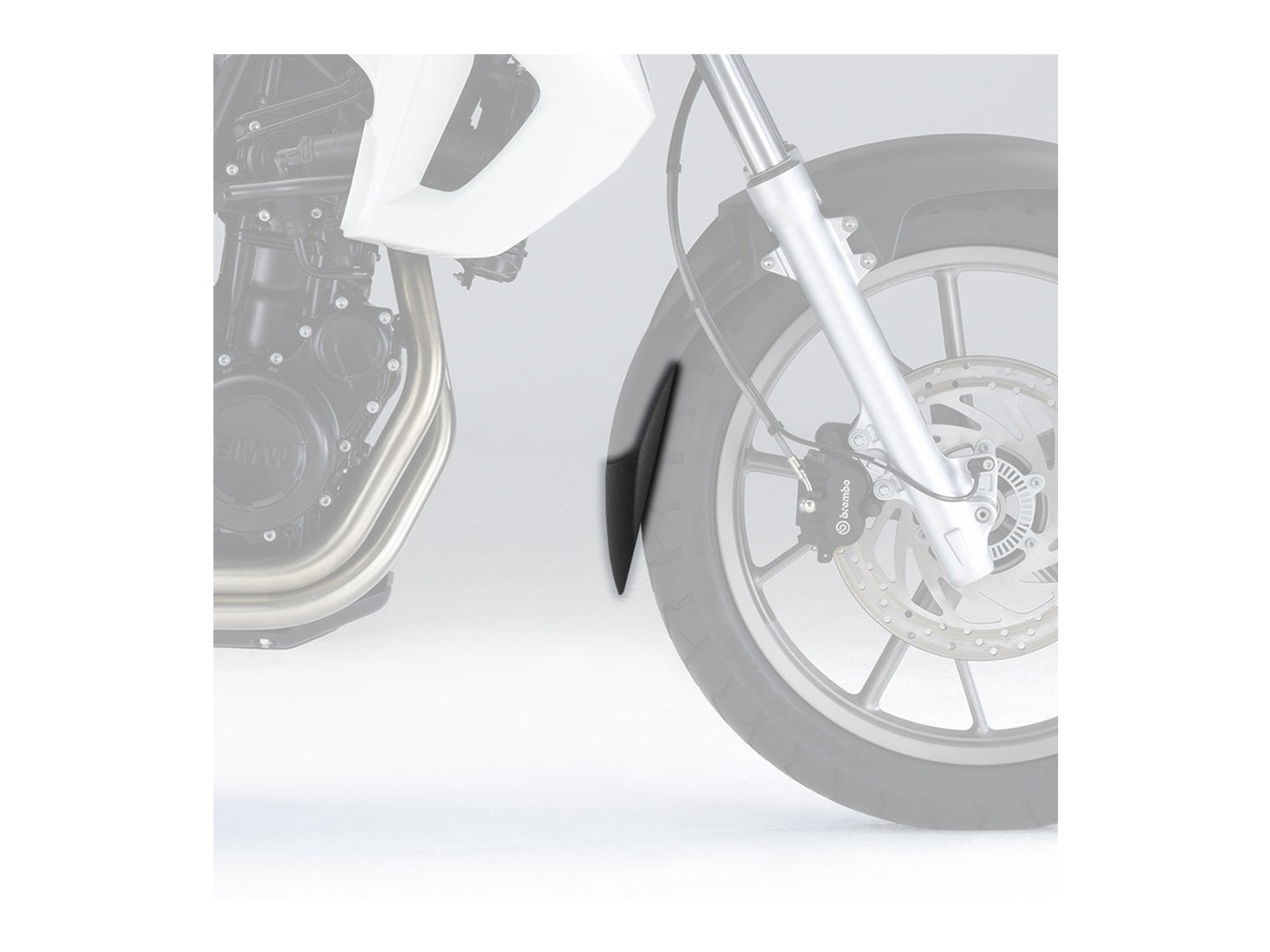 Puig Front Mudguard Extender In Black for BMW F650 GS (08-12)