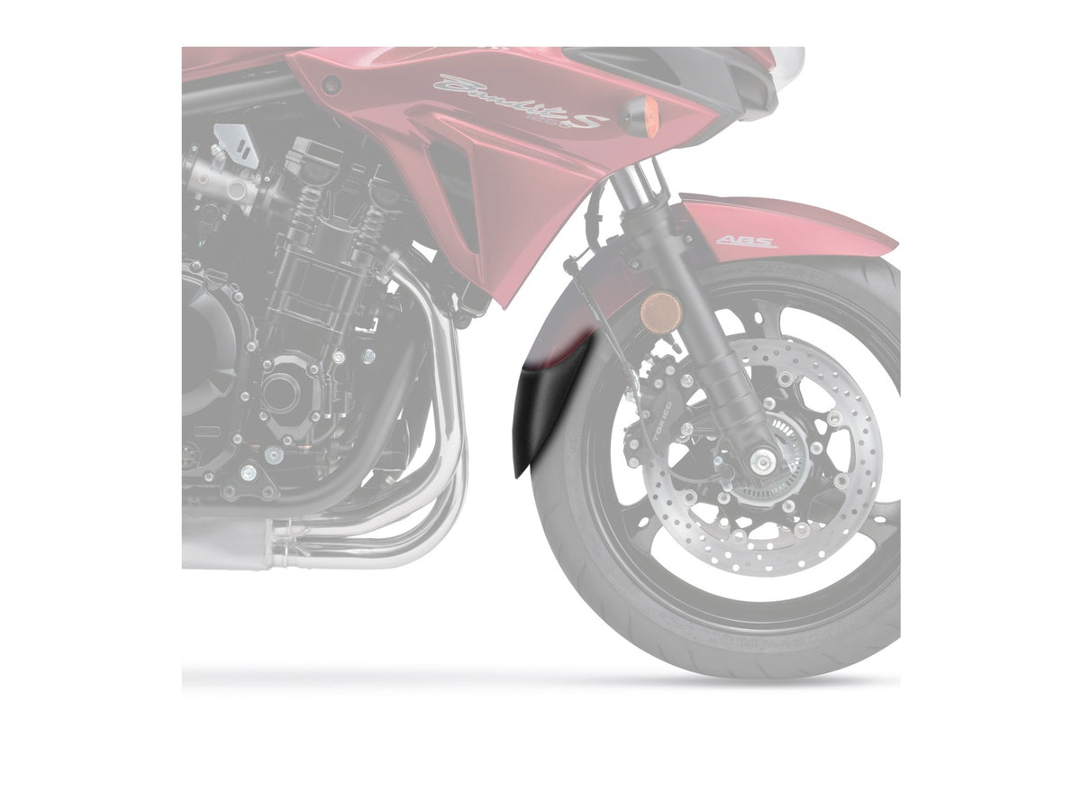 Puig Front Mudguard Extender In Black for Suzuki GSX 1250 FA (10-16) Main image