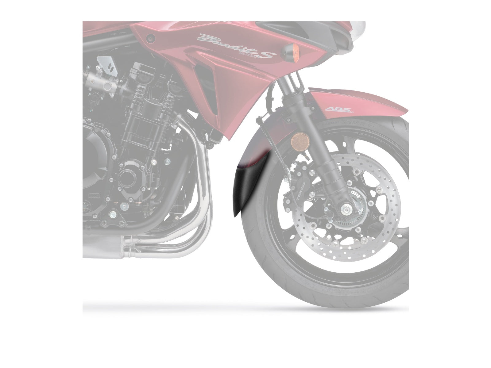 Puig Front Mudguard Extender In Black for Suzuki Bandit GSF 1250 S (07-14)