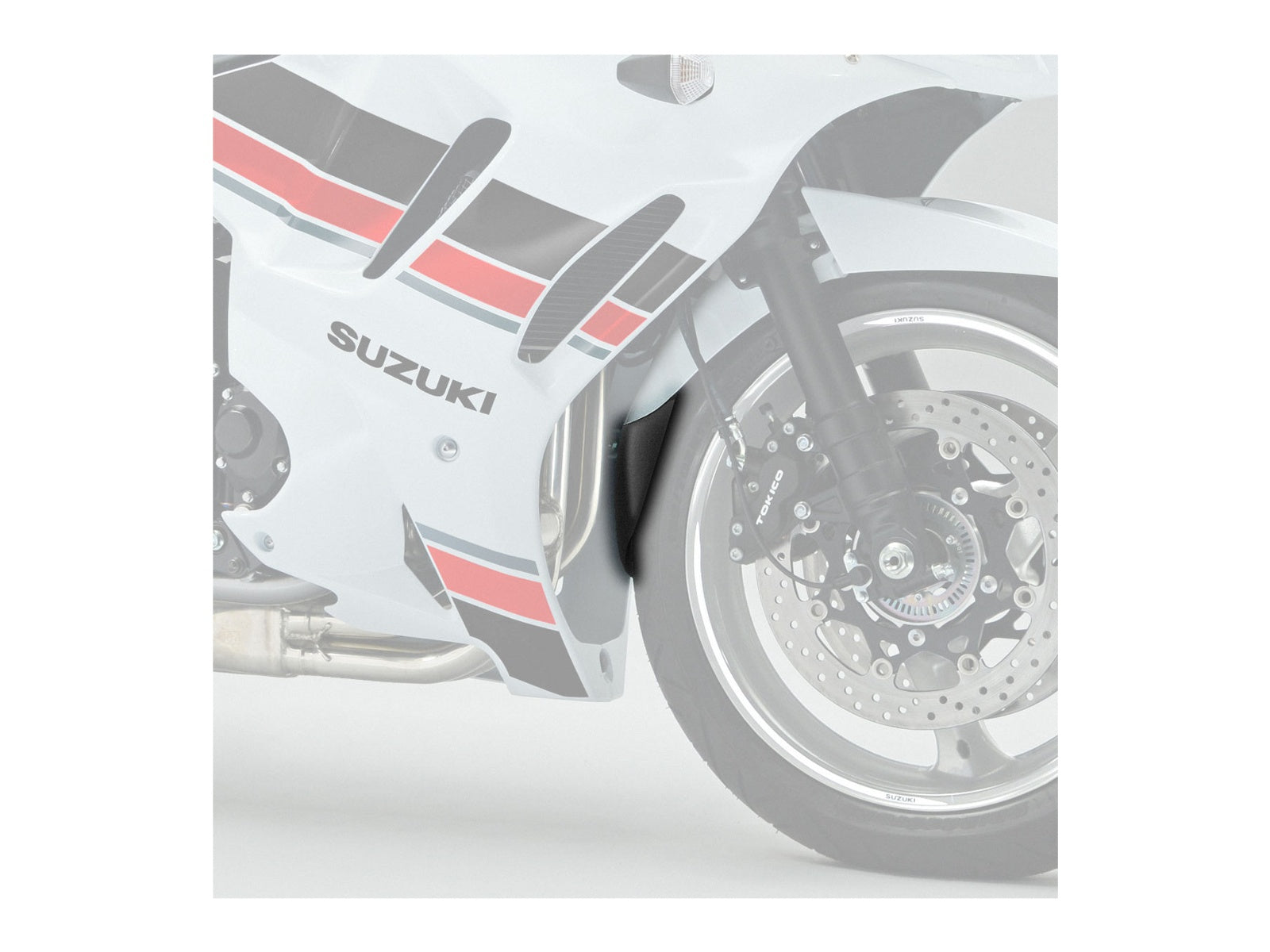 Puig Front Mudguard Extender In Black for Suzuki GSX 650 F (08-16)