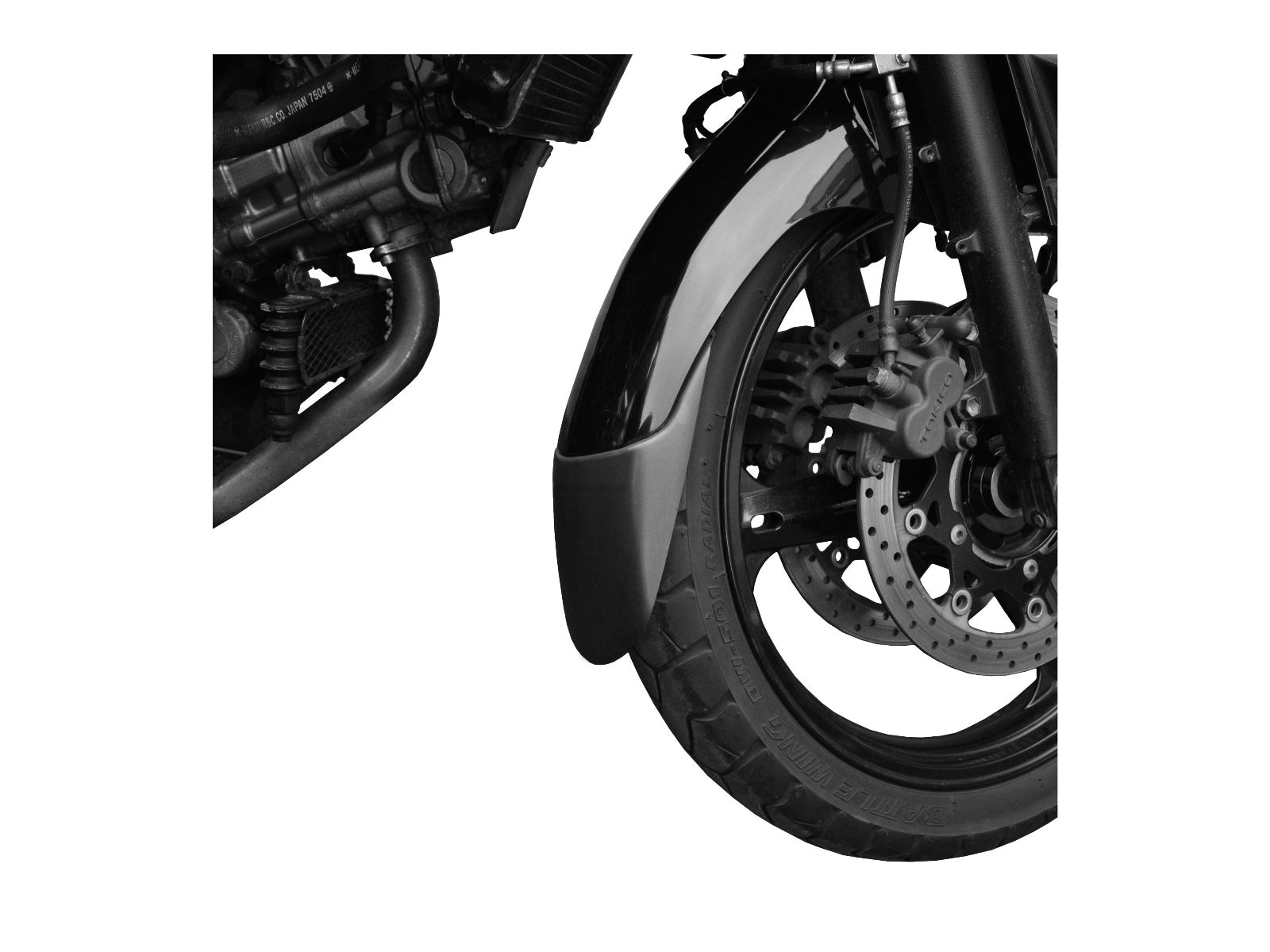 Puig Front Mudguard Extender In Black for Suzuki V-Strom 650 (04-11)