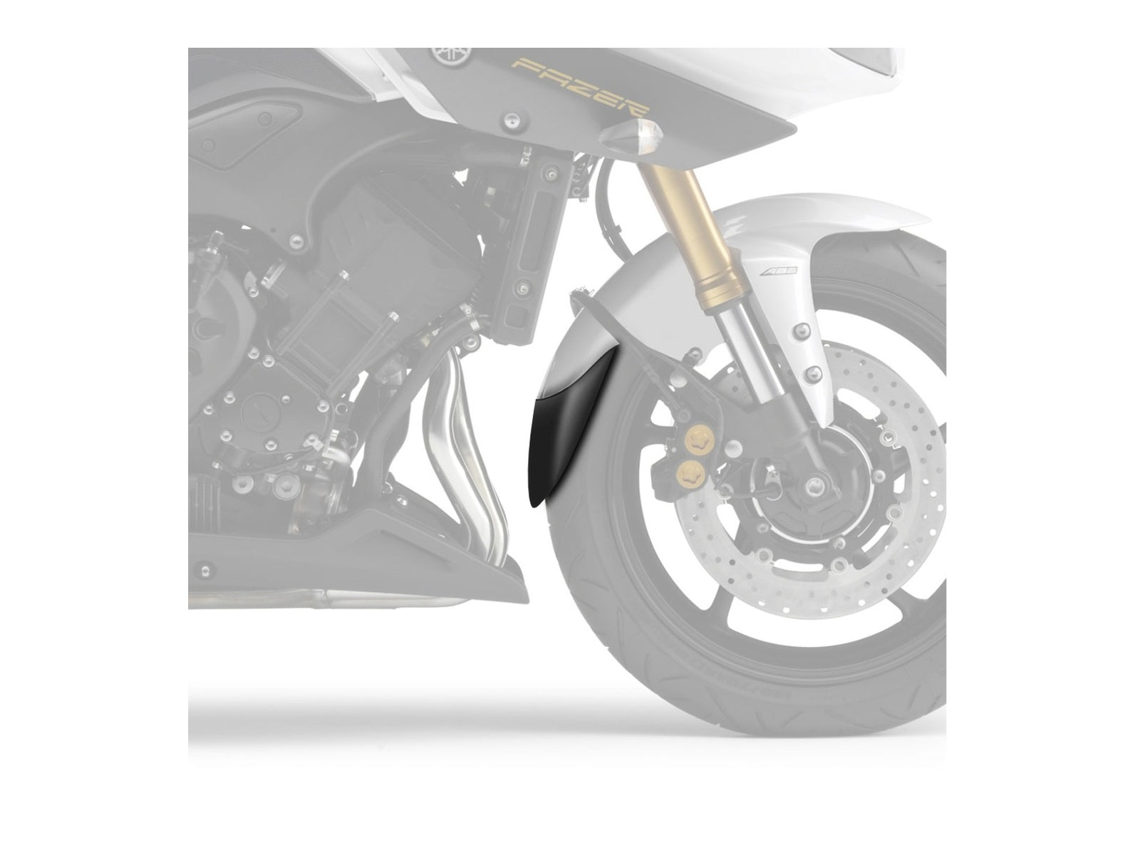 Puig Front Mudguard Extender In Black for Yamaha YZF R6 (03-05)