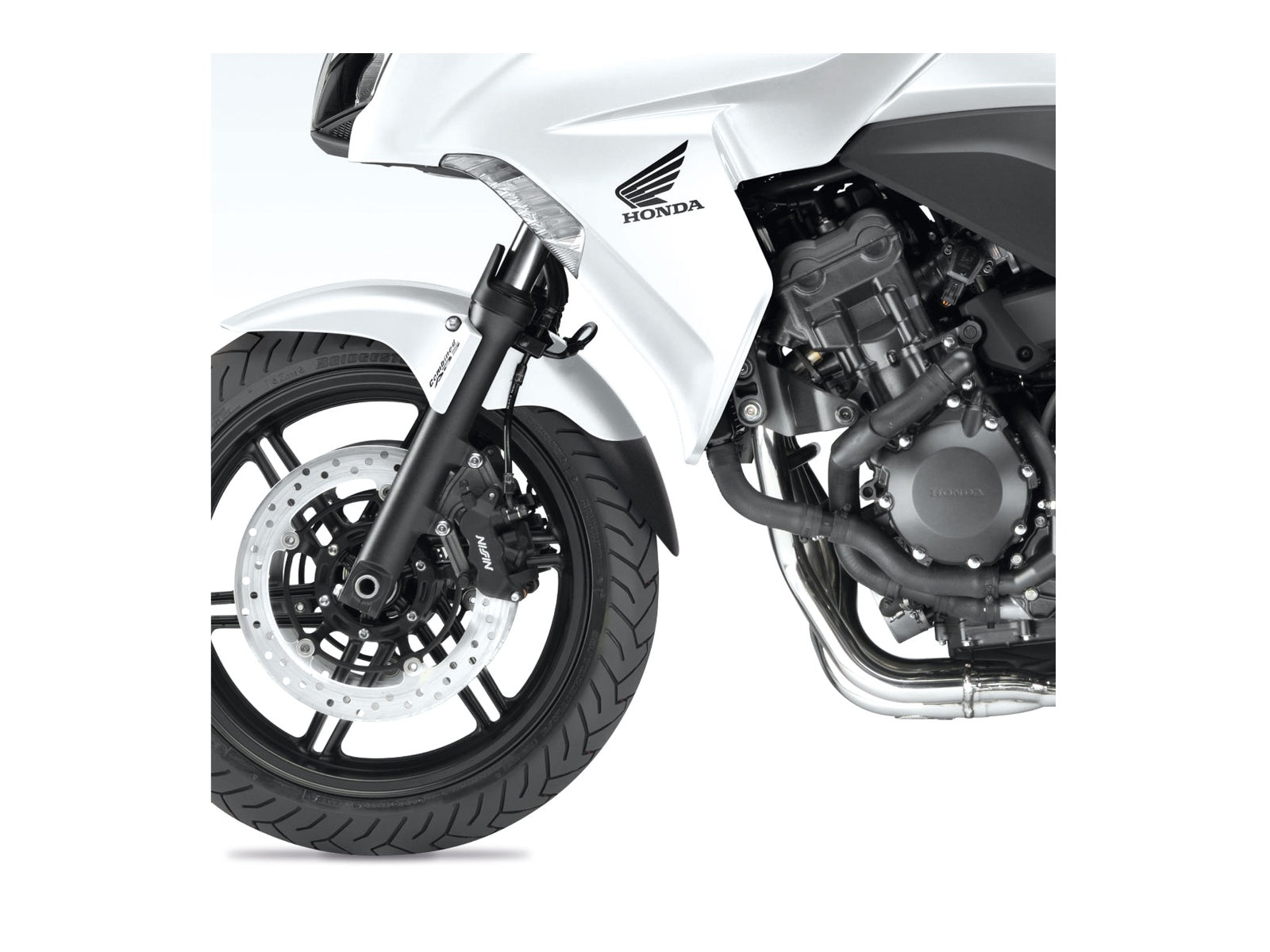 Puig Front Mudguard Extender In Black for Honda CB1300 (02-10)