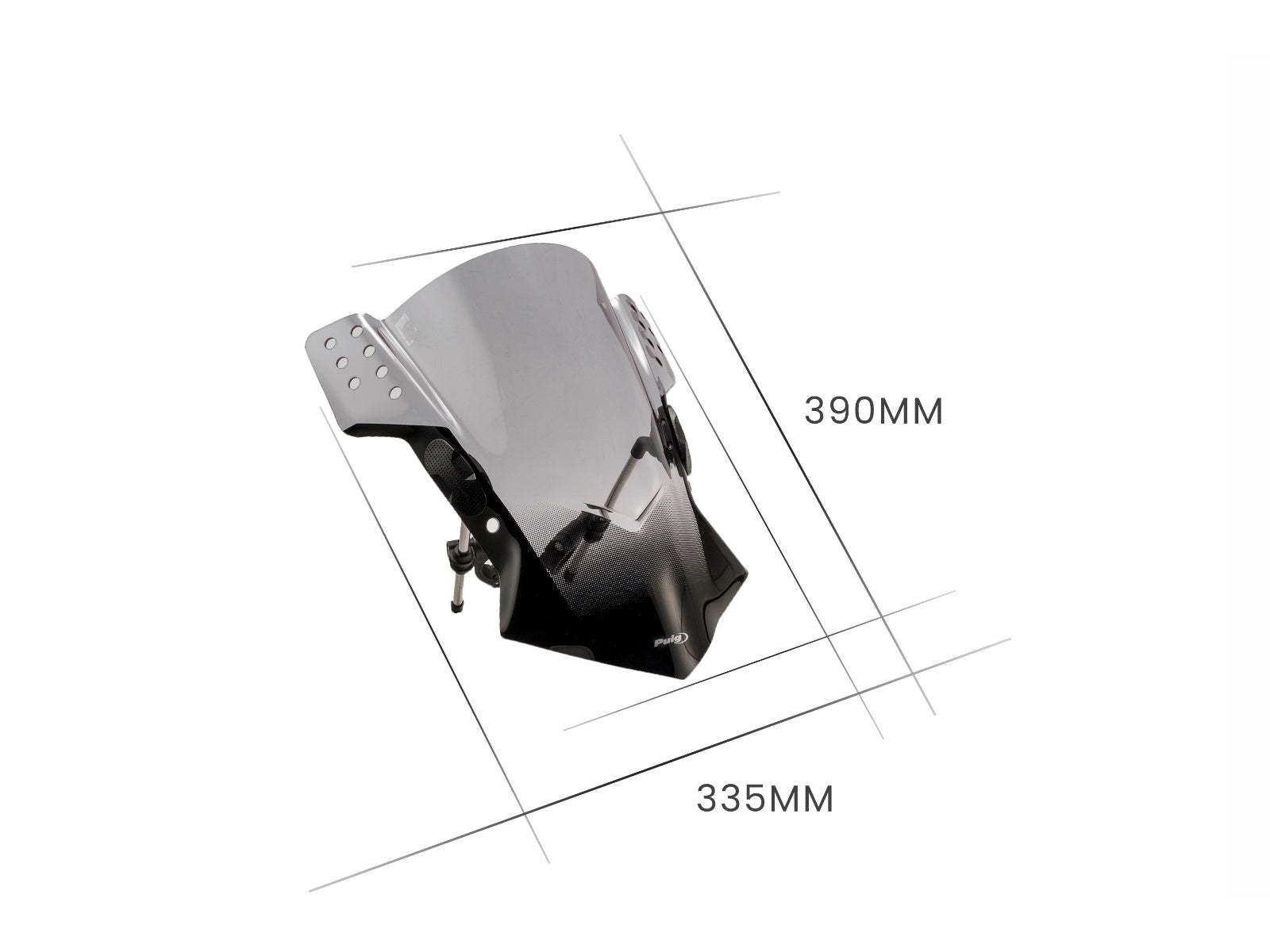 Puig Rafale Screen In Clear for Benelli Leoncino 500 (16-25)