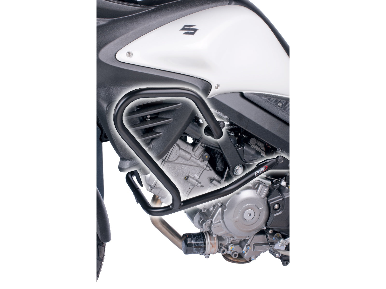 Puig Engine Guard In Black for Suzuki V-Strom 650 (12-25)