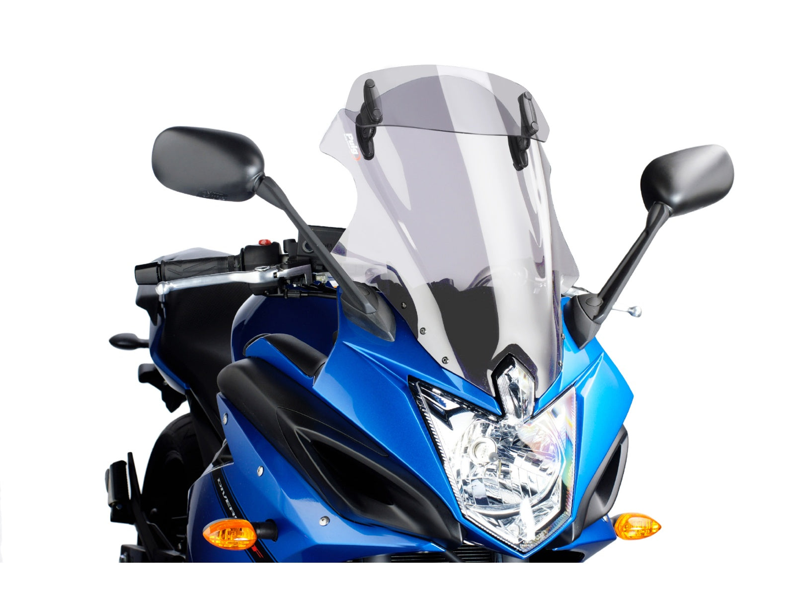 Puig Touring Plus Screen With Extender In Light Smoke for Yamaha XJ6 Diversion F (10-16)