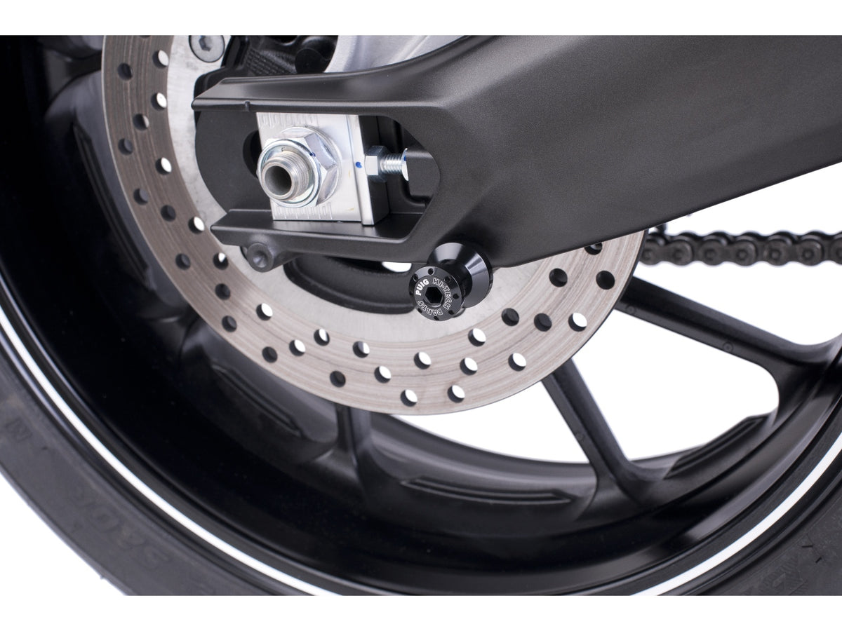 Puig Spool Sliders In Black for Yamaha MT-09 Street Rally (13-16)
