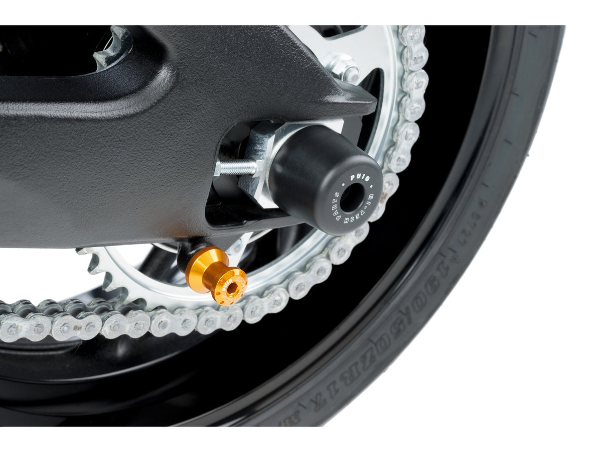 Puig Spool Sliders In Black for Suzuki GSX R 1000 (01-16) Main image