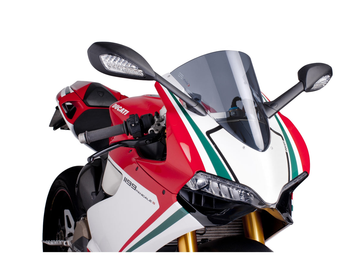 Puig R-Racer Screen In Clear for Ducati 1199 Panigale S (12-14)