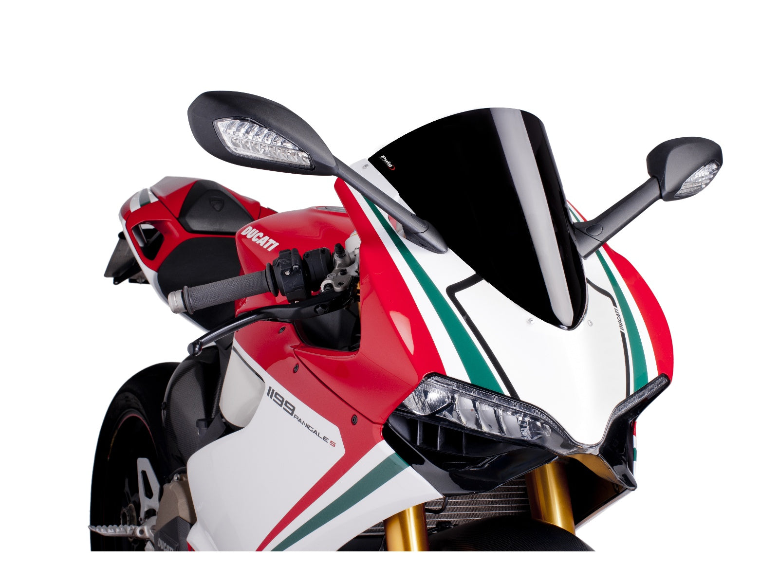 Puig R-Racer Screen In Clear for Ducati 1199 Panigale S (12-14)