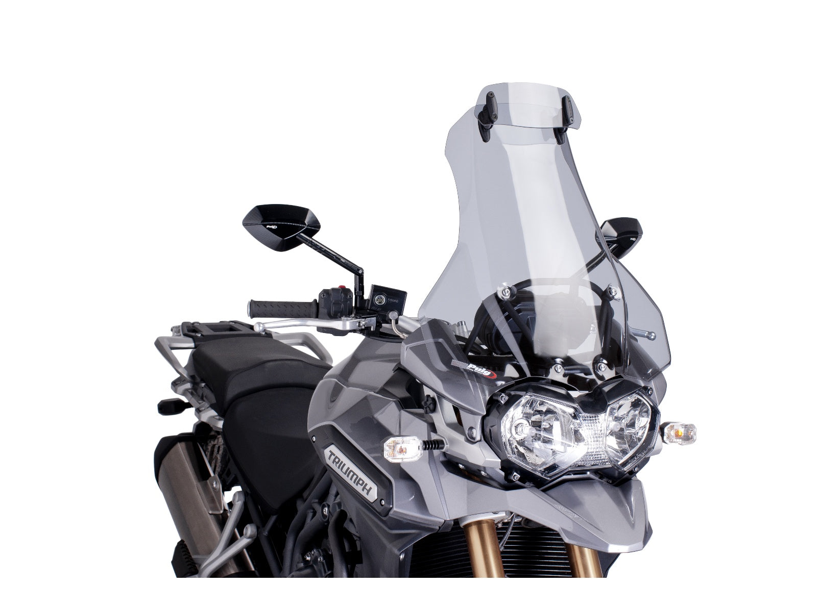Puig Touring Screen With Extender In Light Smoke for Triumph Tiger Explorer 1200 XC (13-15)
