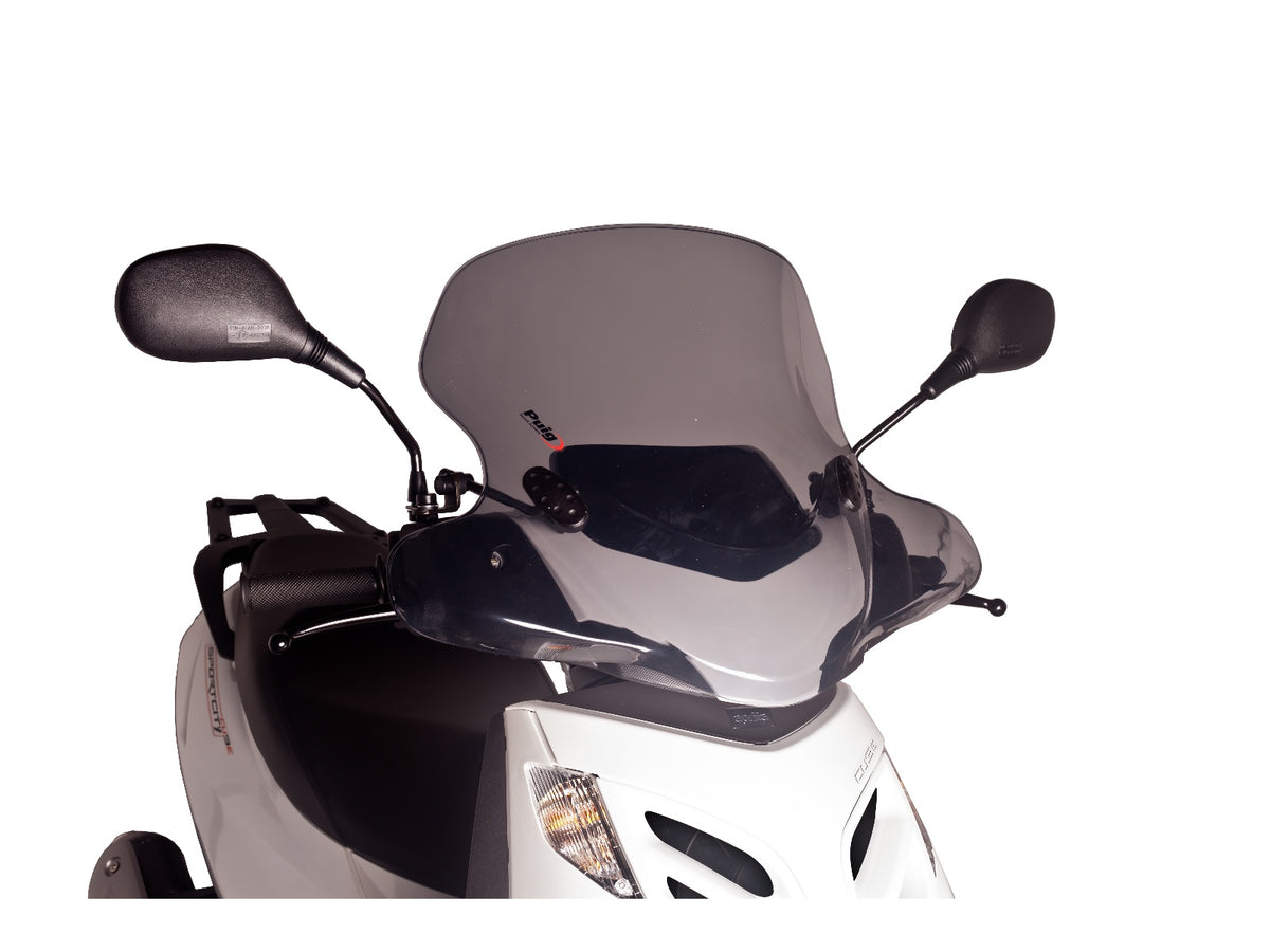Puig City Touring Screen In Light Smoke for Aprilia Sport City Cube 125 (08-13)