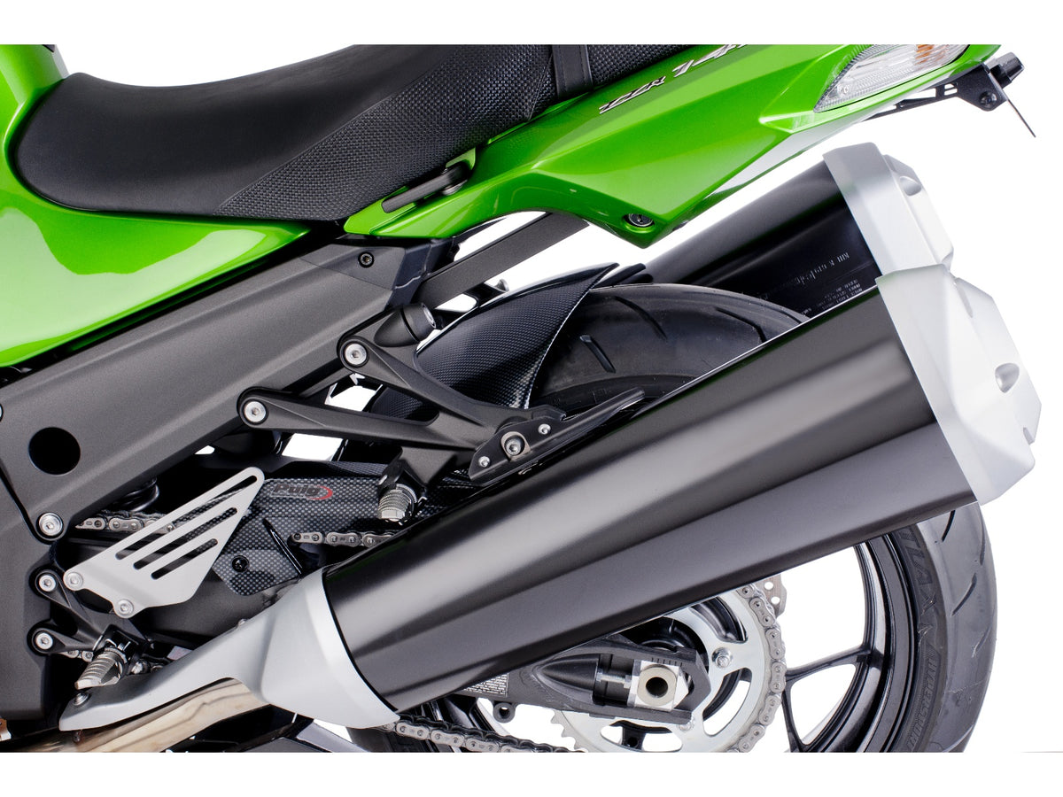 Puig Hugger In Matt Black for Kawasaki ZZR 1400 (12-20)