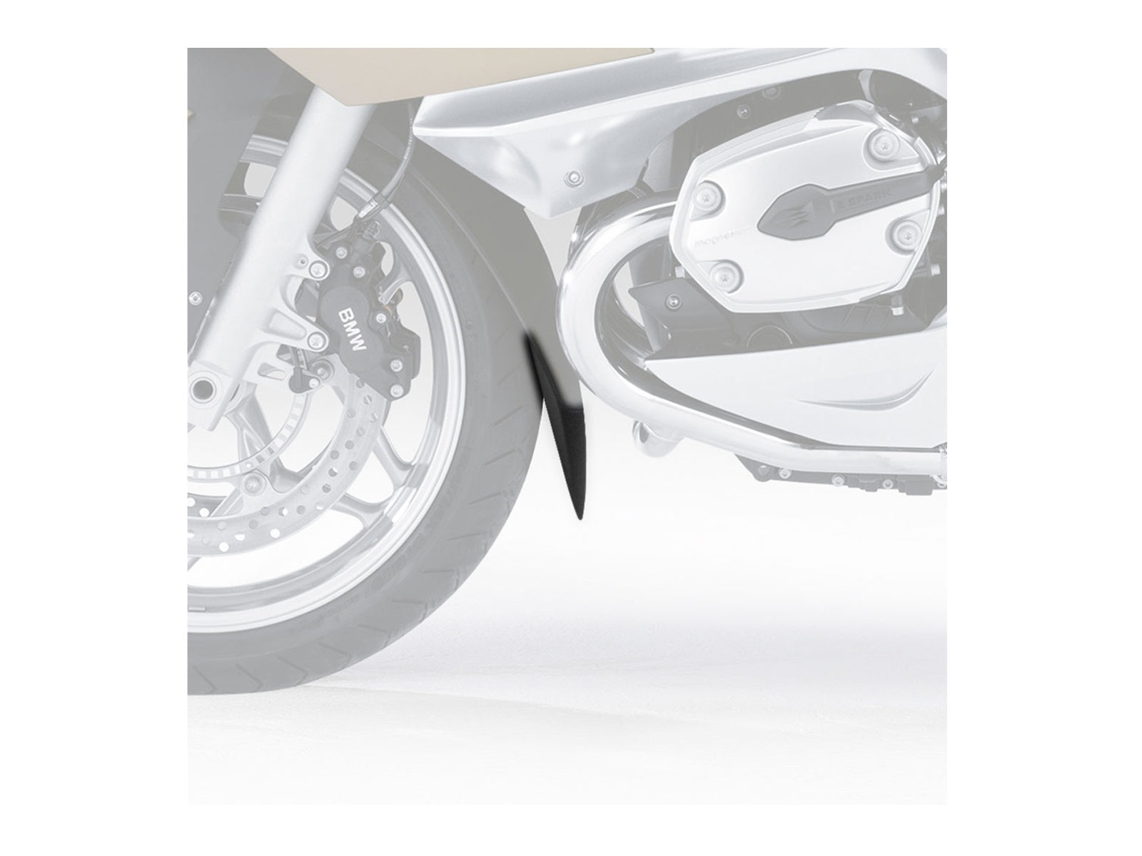 Puig Front Mudguard Extender In Black for BMW R1200 RT (05-13)