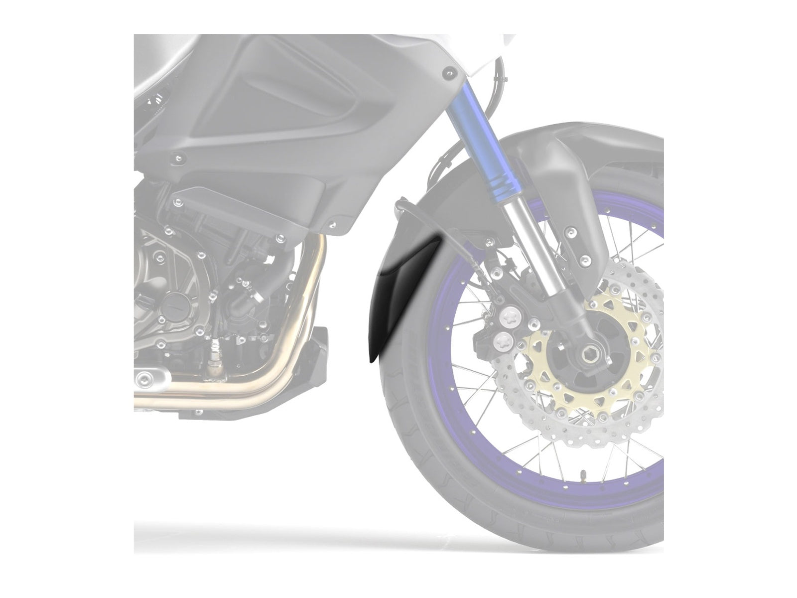 Puig Front Mudguard Extender In Black for Yamaha XT 1200 Z Super Tenere (10-20)