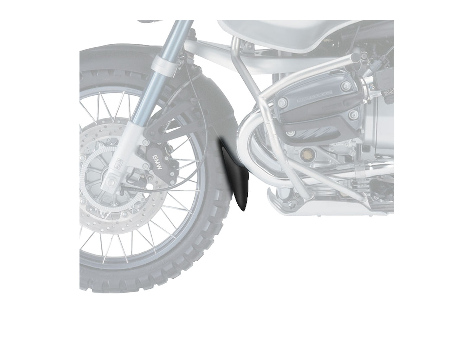 Puig Front Mudguard Extender In Black for BMW R1150 GS (99-04)
