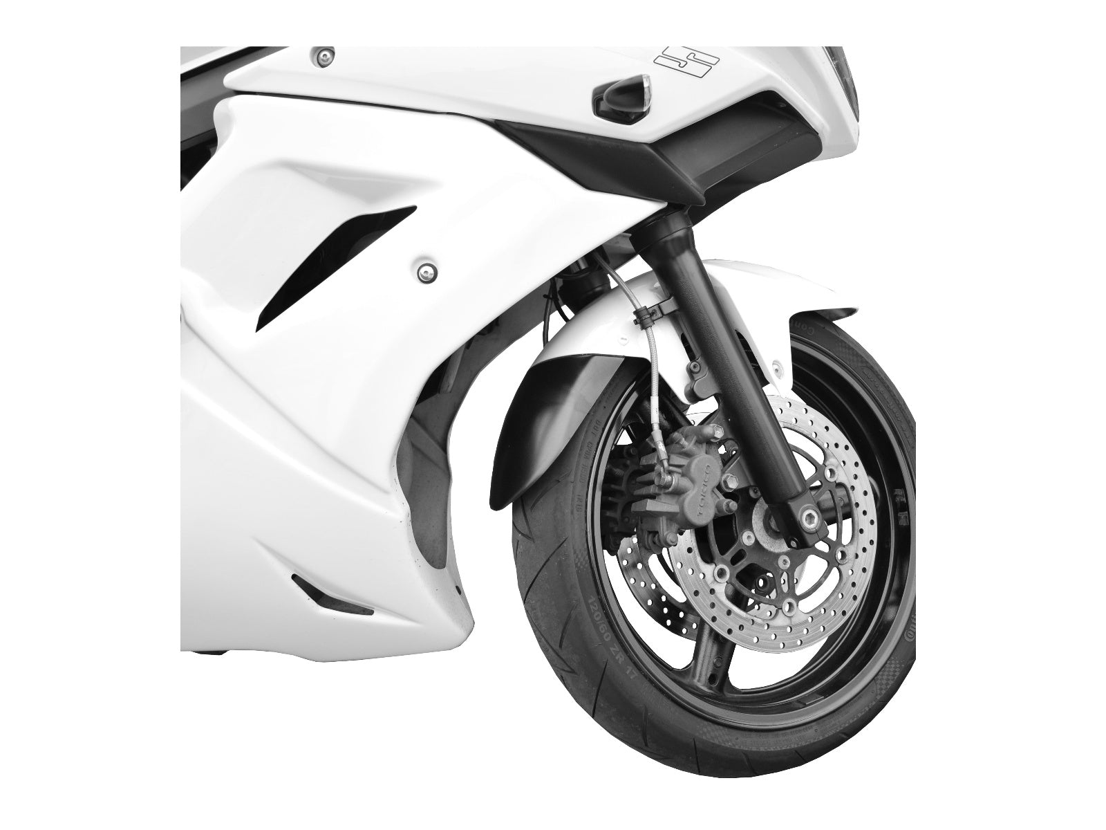 Puig Front Mudguard Extender In Black for Suzuki SV 650 S (03-06)