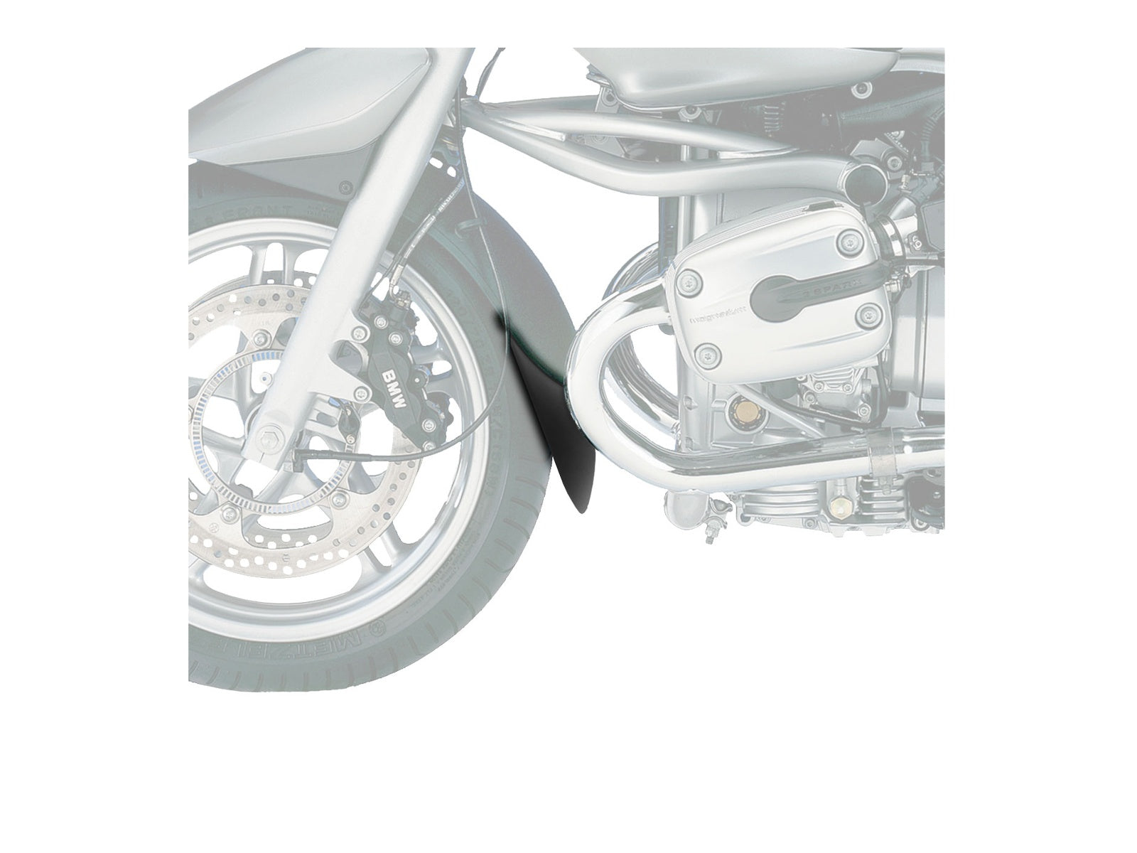 Puig Front Mudguard Extender In Black for BMW R1150 RT (01-04)