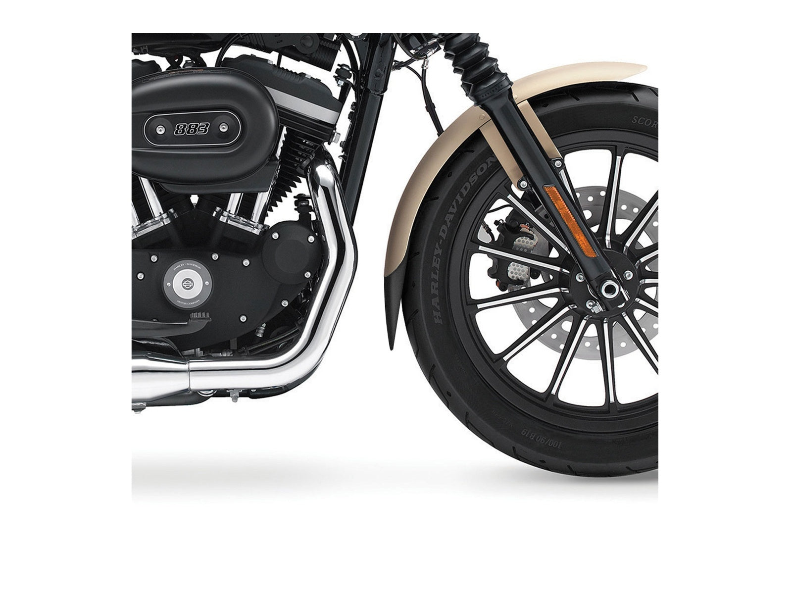 Puig Front Mudguard Extender for Harley Davidson Dyna Super Glide (05-14)