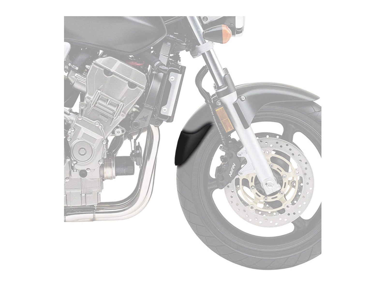 Puig Front Mudguard Extender In Black for Honda CB900 F Hornet (02-05)