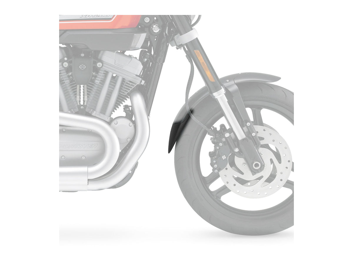 Puig Front Mudguard Extender In Black for Harley Davidson Sportster 1200 R XL1200X (11-13) Main image