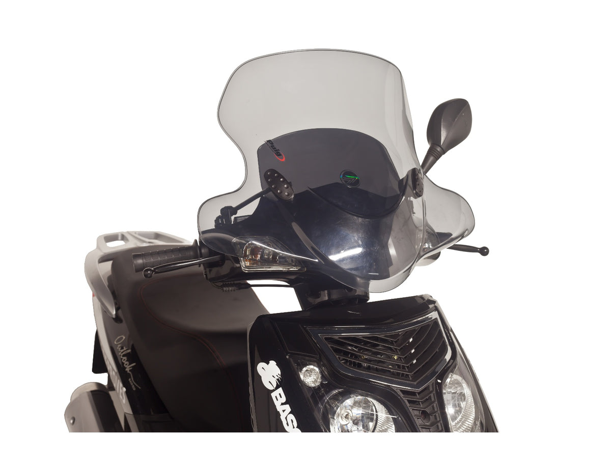 Puig City Touring Screen In Light Smoke for Keeway Outlook SP 125 (06-23)