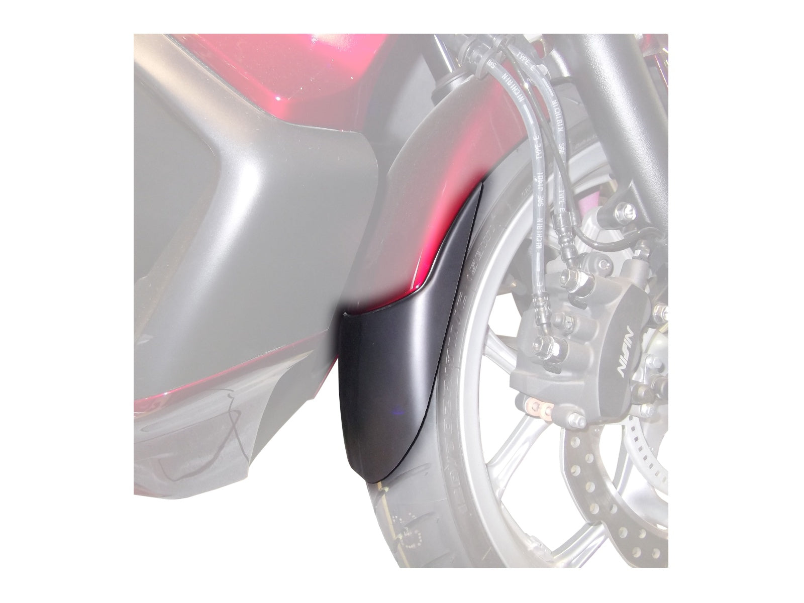 Puig Front Mudguard Extender In Black for Honda Integra 700 (12-13)